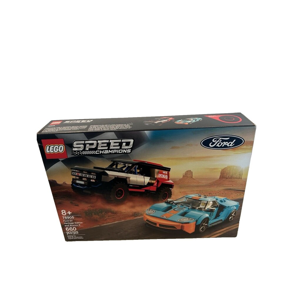 LEGO 76905 Ford GT Heritage Edition and Bronco R New Sealed in Box